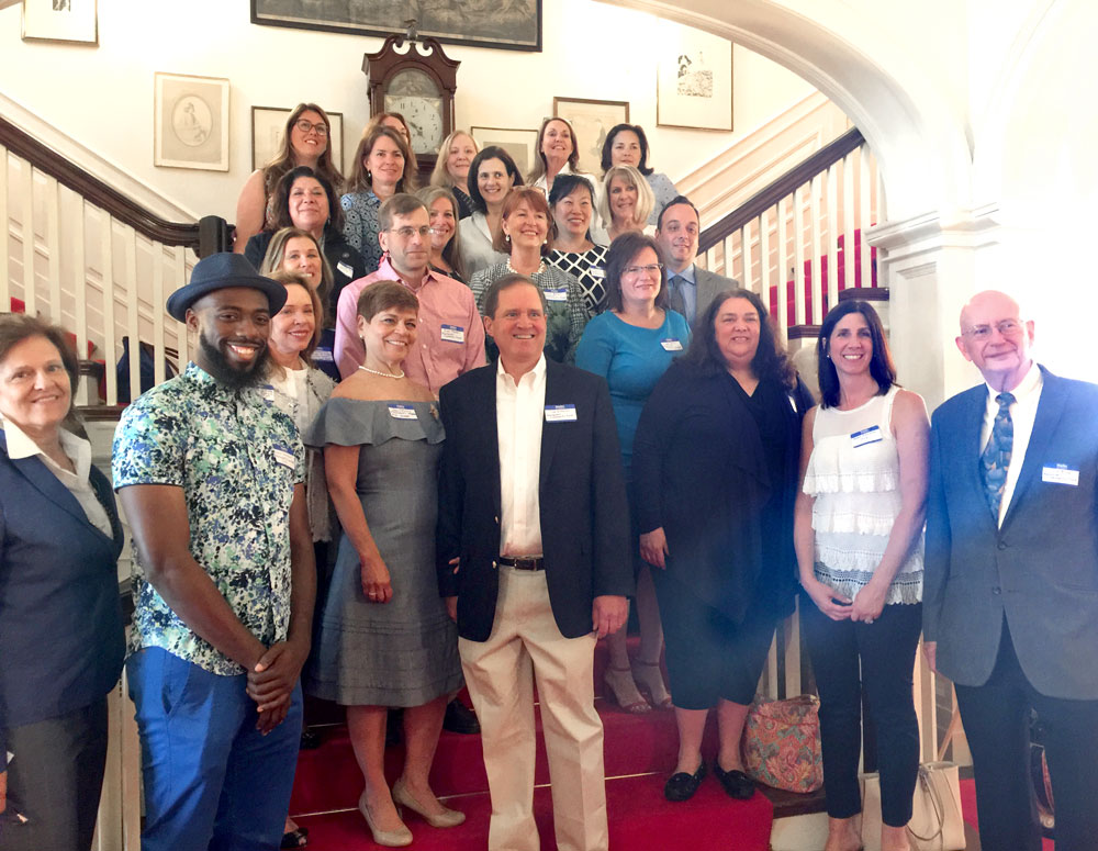 Board members and Manhasset non-profit grant recipients at the GreenTree Estate